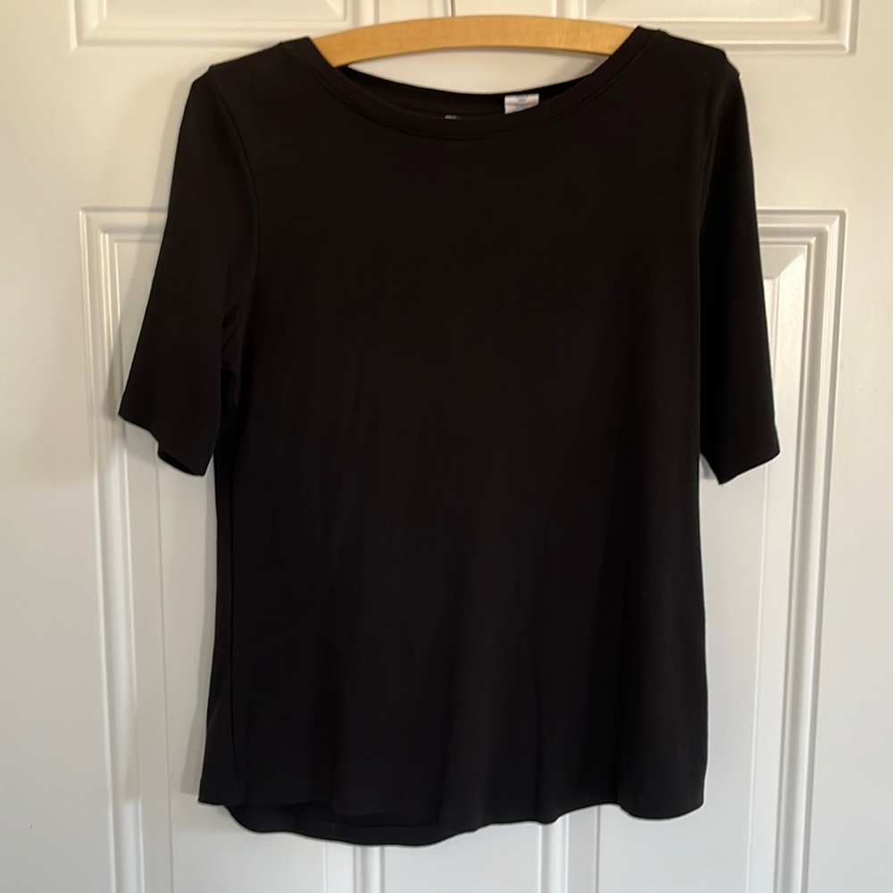 Sigrid Olsen black top. Size M.
